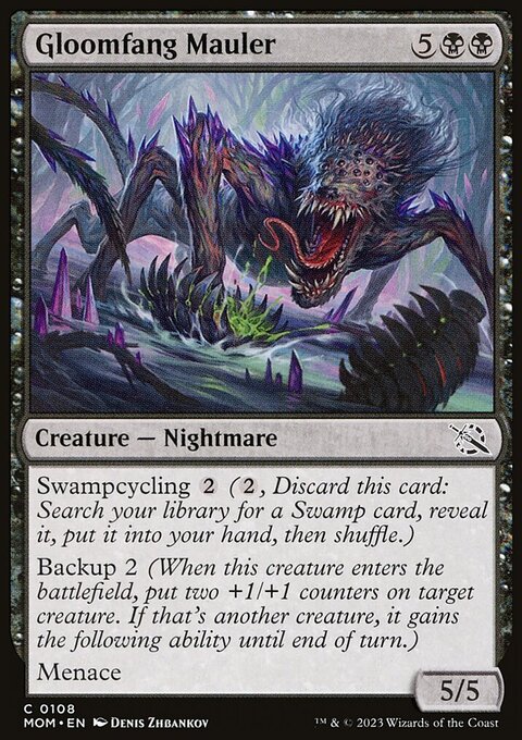Gloomfang Mauler, March of the Machine #108, Magic: The Gathering card