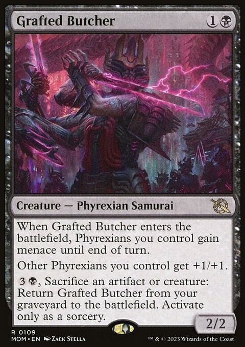 Grafted Butcher, March of the Machine #109, Magic: The Gathering card