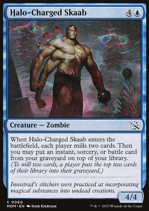 Halo-Charged Skaab, March of the Machine #60, Magic: The Gathering card