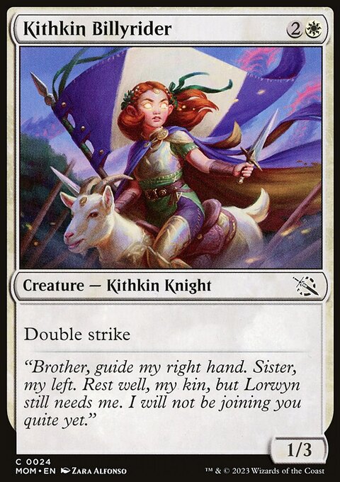 Kithkin Billyrider, March of the Machine #24, Magic: The Gathering card
