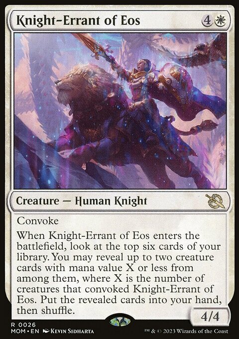 Knight-Errant of Eos, March of the Machine #26, Magic: The Gathering card