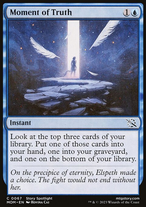 Moment of Truth, March of the Machine #67, Magic: The Gathering card
