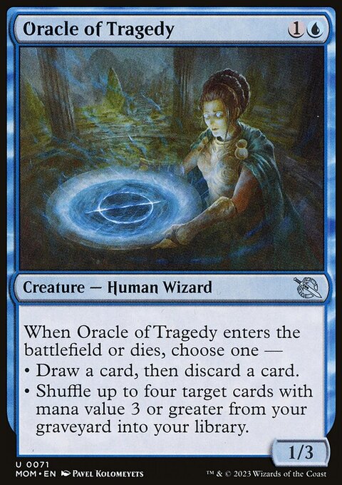 Oracle of Tragedy, March of the Machine #71, Magic: The Gathering card