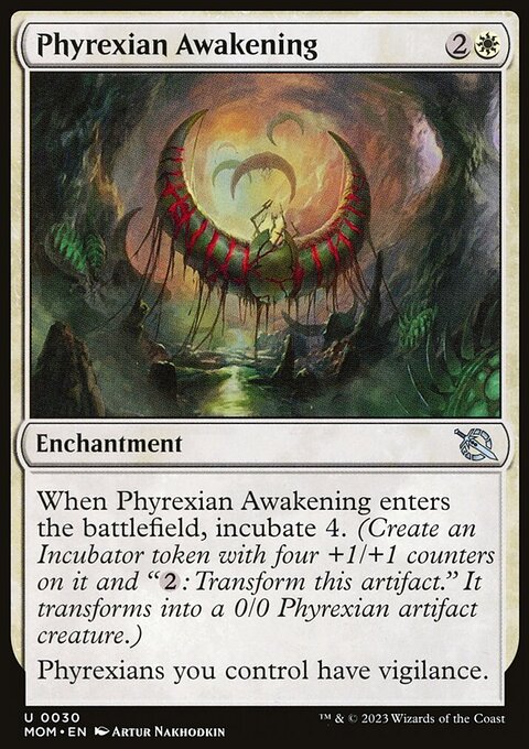 Phyrexian Awakening, March of the Machine #30, Magic: The Gathering card