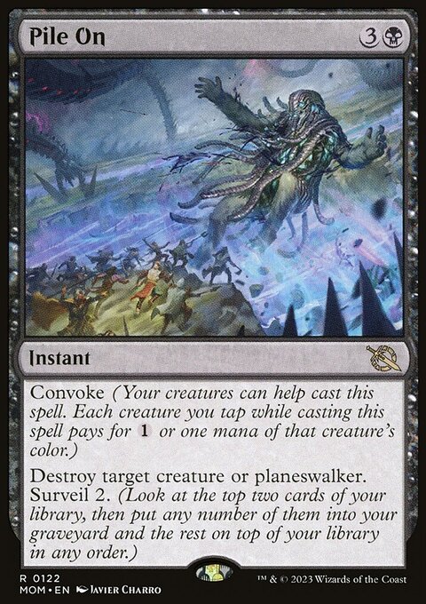 Pile On, March of the Machine #122, Magic: The Gathering card