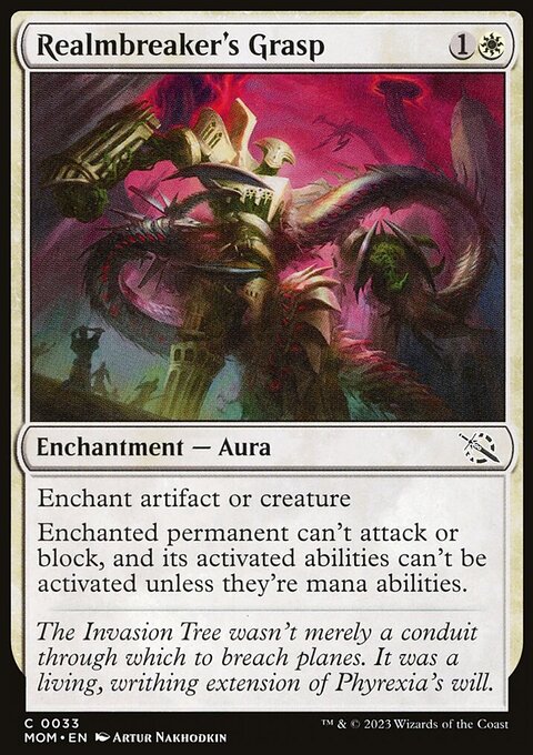 Realmbreaker's Grasp, March of the Machine #33, Magic: The Gathering card