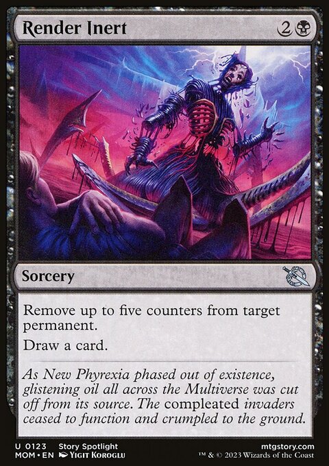 Render Inert, March of the Machine #123, Magic: The Gathering card