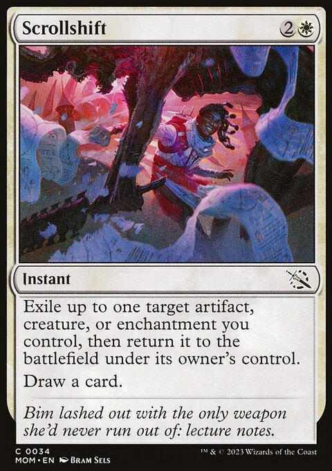 Scrollshift, March of the Machine #34, Magic: The Gathering card