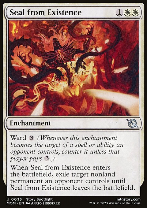 Seal from Existence, March of the Machine #35, Magic: The Gathering card