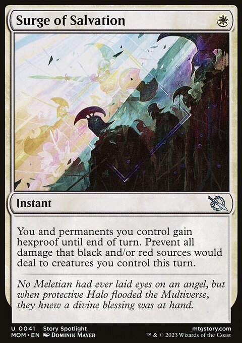 Surge of Salvation, March of the Machine #41, Magic: The Gathering card