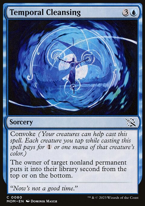 Temporal Cleansing, March of the Machine #80, Magic: The Gathering card
