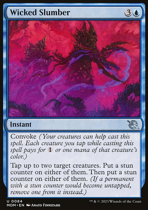 Wicked Slumber, March of the Machine #84, Magic: The Gathering card