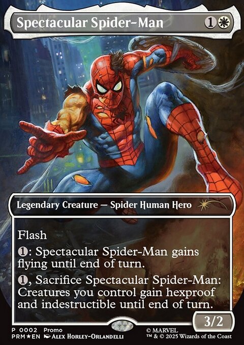 Spectacular Spider-Man, Marvel Legends Series Inserts #2, Magic: The Gathering card