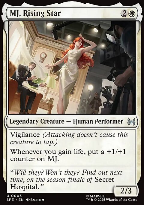 MJ, Rising Star, Marvel's Spider-Man Eternal #3, Magic: The Gathering card