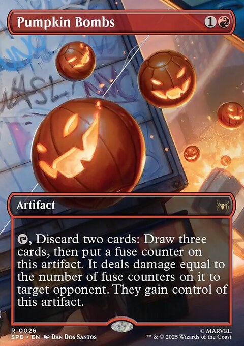 Pumpkin Bombs, Marvel's Spider-Man Eternal #26, Magic: The Gathering card