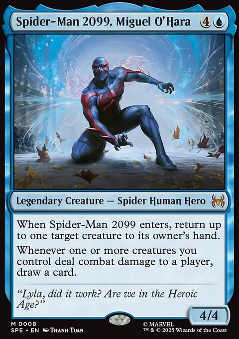 Spider-Man 2099, Miguel O'Hara, Marvel's Spider-Man Eternal #8, Magic: The Gathering card