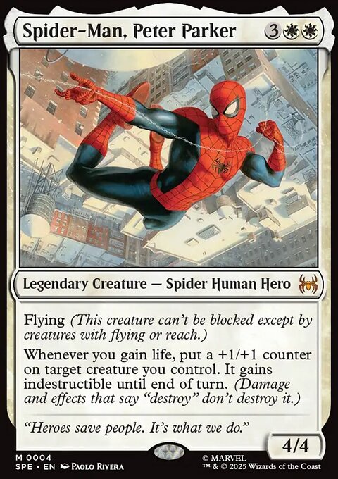 Spider-Man, Peter Parker, Marvel's Spider-Man Eternal #4, Magic: The Gathering card