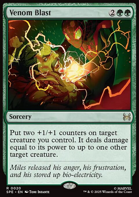 Venom Blast, Marvel's Spider-Man Eternal #20, Magic: The Gathering card