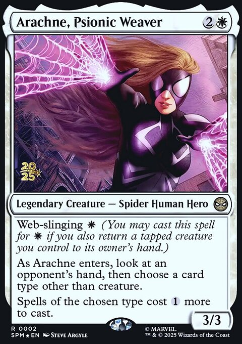 Arachne, Psionic Weaver, Marvel's Spider-Man Promos #2s, Magic: The Gathering card