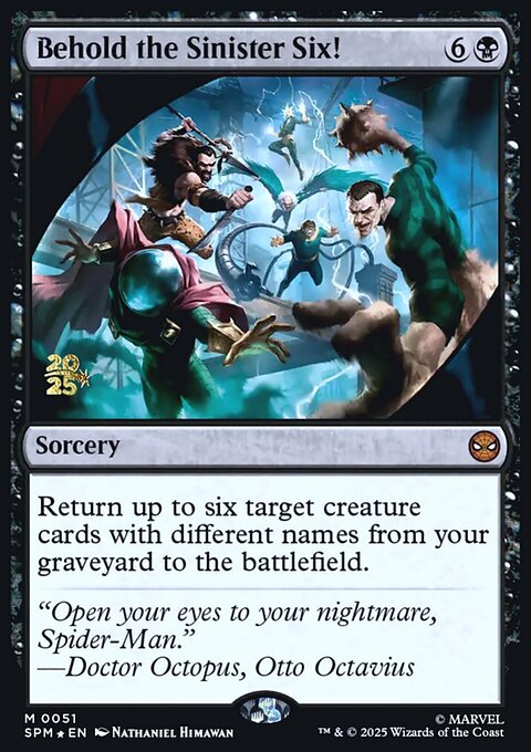 Behold the Sinister Six!, Marvel's Spider-Man Promos #51s, Magic: The Gathering card