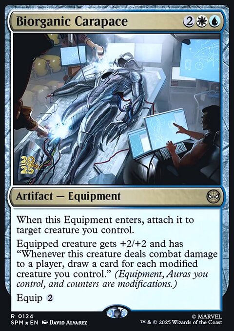 Biorganic Carapace, Marvel's Spider-Man Promos #124s, Magic: The Gathering card