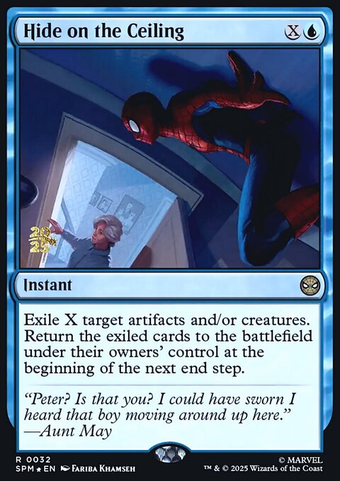 Hide on the Ceiling, Marvel's Spider-Man Promos #32s, Magic: The Gathering card