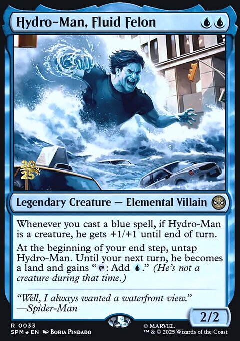 Hydro-Man, Fluid Felon, Marvel's Spider-Man Promos #33s, Magic: The Gathering card