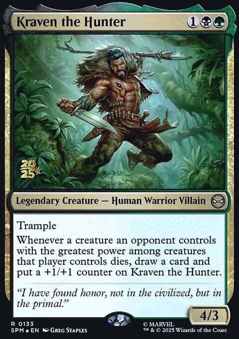Kraven the Hunter, Marvel's Spider-Man Promos #133s, Magic: The Gathering card