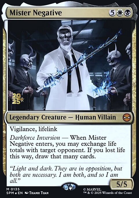Mister Negative, Marvel's Spider-Man Promos #135s, Magic: The Gathering card