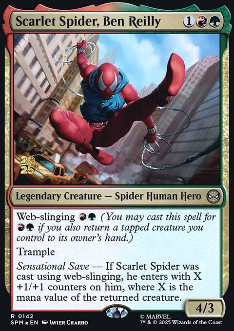 Scarlet Spider, Ben Reilly, Marvel's Spider-Man Promos #142s, Magic: The Gathering card
