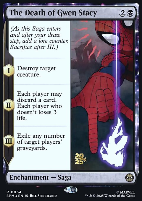 The Death of Gwen Stacy, Marvel's Spider-Man Promos #54s, Magic: The Gathering card