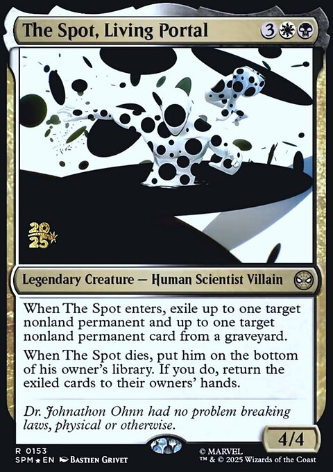 The Spot, Living Portal, Marvel's Spider-Man Promos #153s, Magic: The Gathering card