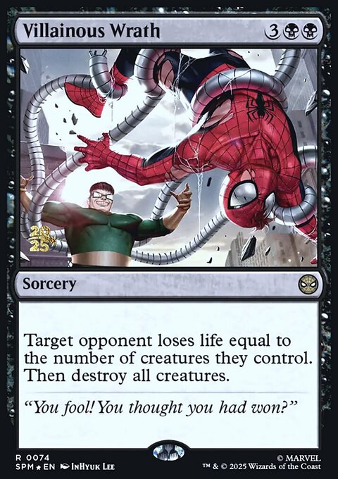 Villainous Wrath, Marvel's Spider-Man Promos #74s, Magic: The Gathering card