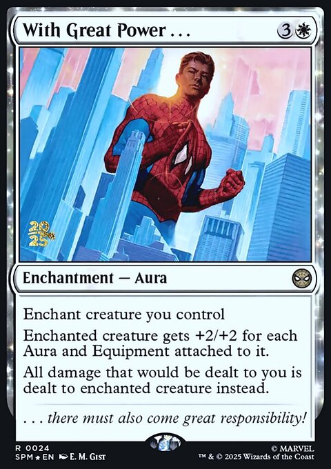 With Great Power . . ., Marvel's Spider-Man Promos #24s, Magic: The Gathering card