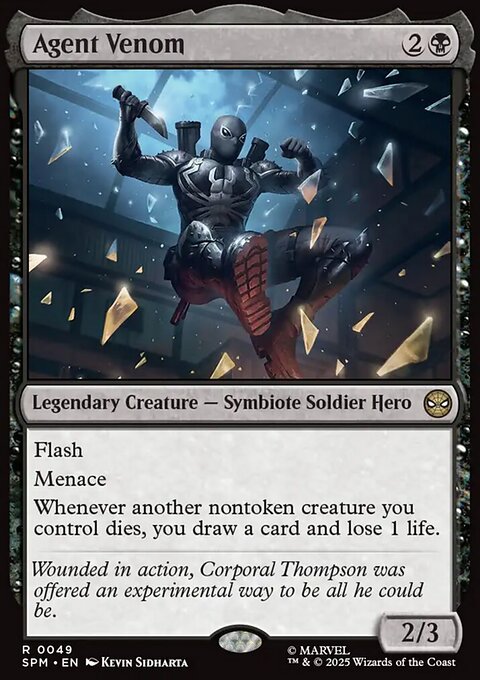 Agent Venom, Marvel's Spider-Man #49, Magic: The Gathering card