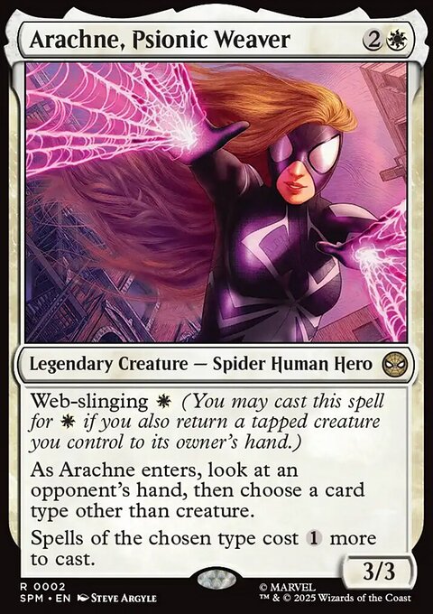 Arachne, Psionic Weaver, Marvel's Spider-Man #2, Magic: The Gathering card