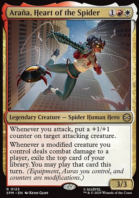 Araña, Heart of the Spider, Marvel's Spider-Man #123, Magic: The Gathering card