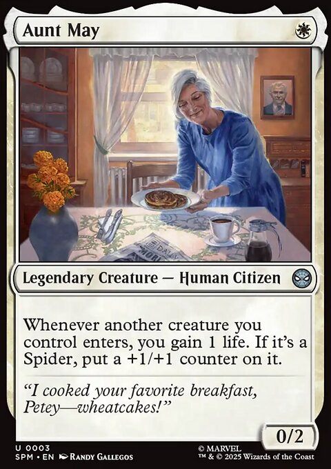 Aunt May, Marvel's Spider-Man #3, Magic: The Gathering card