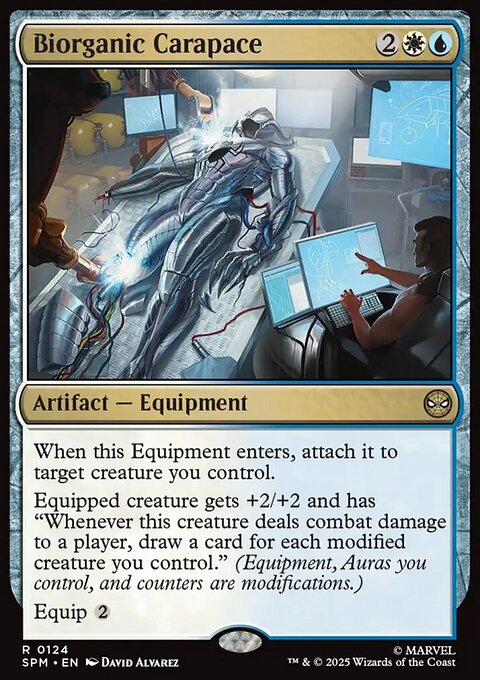 Biorganic Carapace, Marvel's Spider-Man #124, Magic: The Gathering card