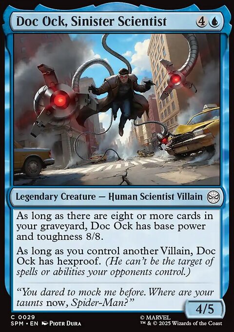 Doc Ock, Sinister Scientist, Marvel's Spider-Man #29, Magic: The Gathering card