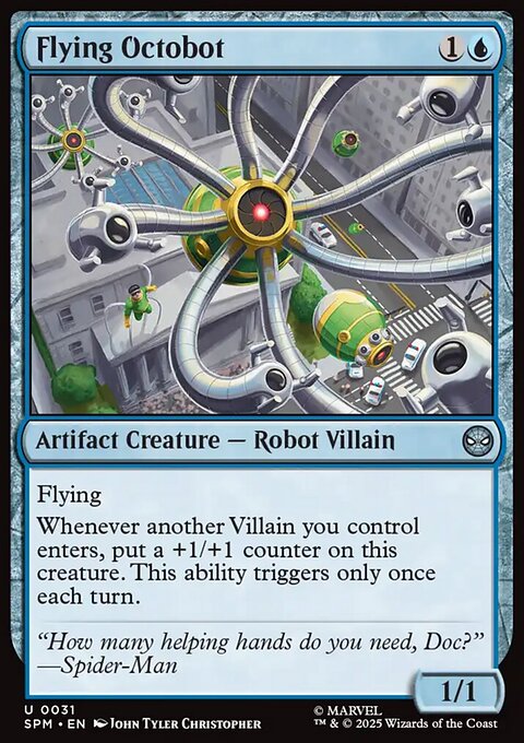 Flying Octobot, Marvel's Spider-Man #31, Magic: The Gathering card
