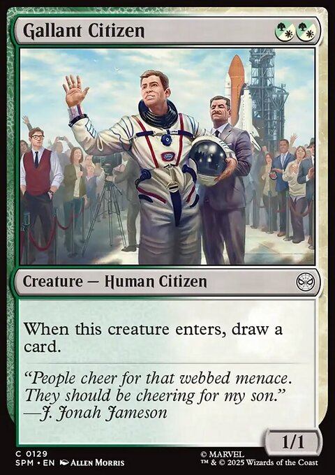 Gallant Citizen, Marvel's Spider-Man #129, Magic: The Gathering card