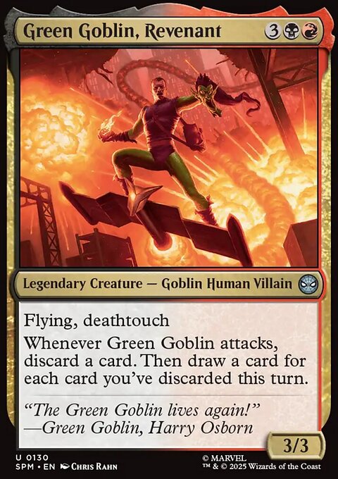 Green Goblin, Revenant, Marvel's Spider-Man #130, Magic: The Gathering card