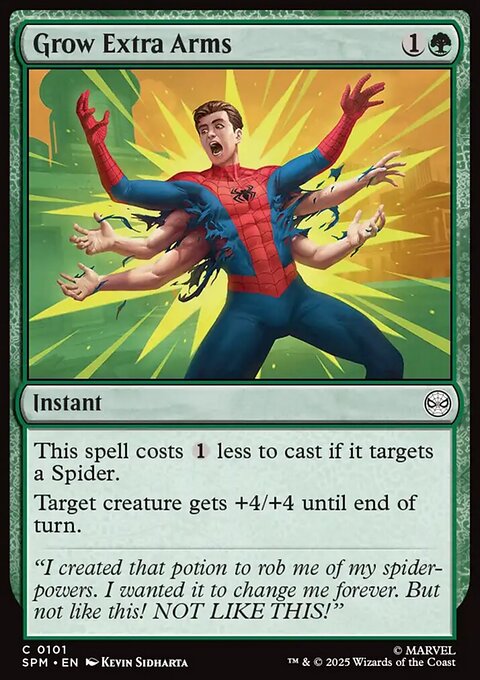 Grow Extra Arms, Marvel's Spider-Man #101, Magic: The Gathering card