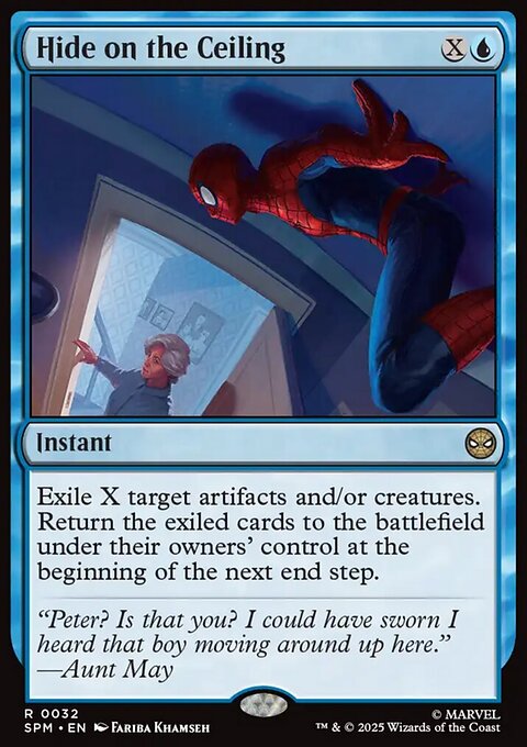 Hide on the Ceiling, Marvel's Spider-Man #32, Magic: The Gathering card