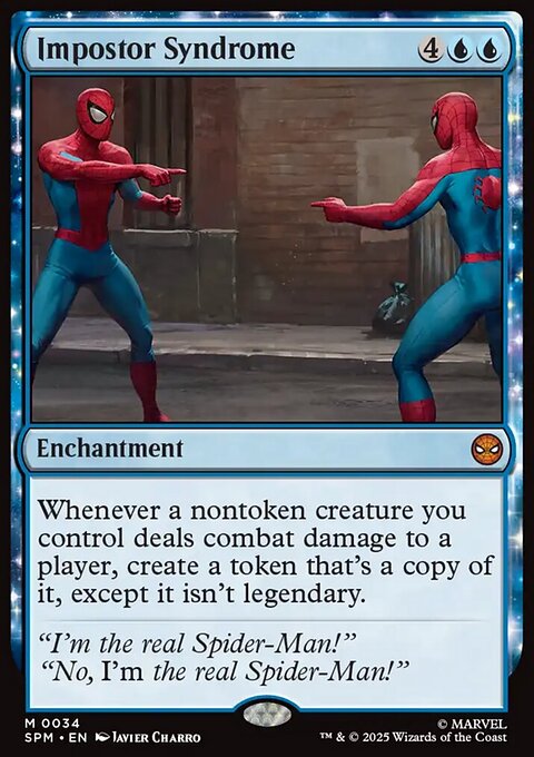 Impostor Syndrome, Marvel's Spider-Man #34, Magic: The Gathering card