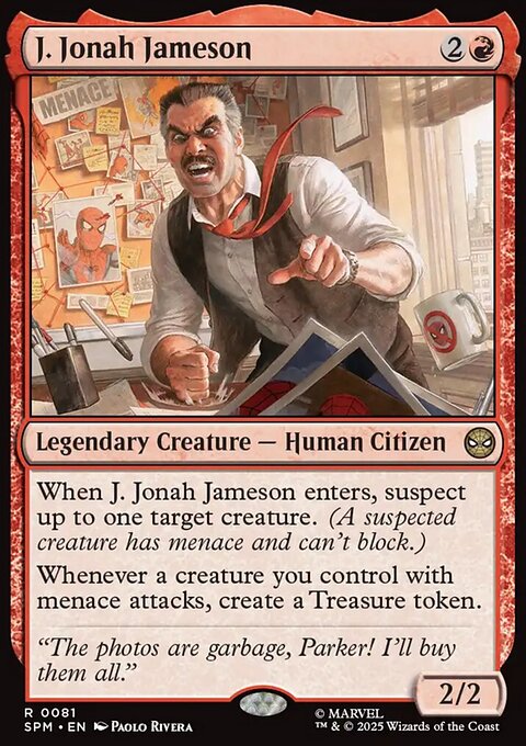 J. Jonah Jameson, Marvel's Spider-Man #81, Magic: The Gathering card