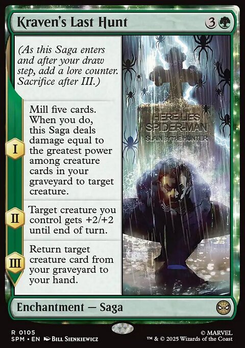 Kraven's Last Hunt, Marvel's Spider-Man #105, Magic: The Gathering card