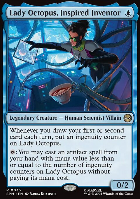 Lady Octopus, Inspired Inventor, Marvel's Spider-Man #35, Magic: The Gathering card