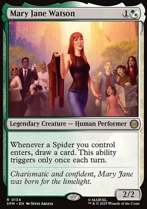 Mary Jane Watson, Marvel's Spider-Man #134, Magic: The Gathering card